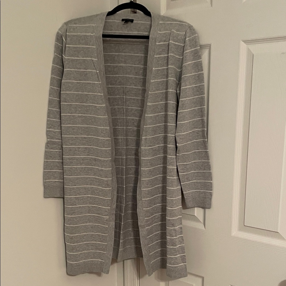 Talbots Gray Striped Women's Sweater